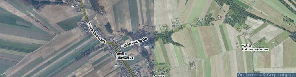 Zdjęcie satelitarne Wólka Bałtowska ul.
